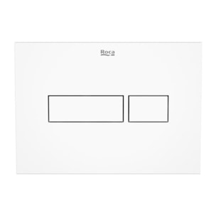 Plaque de commande double touche en plastique, blanc (A890220200)