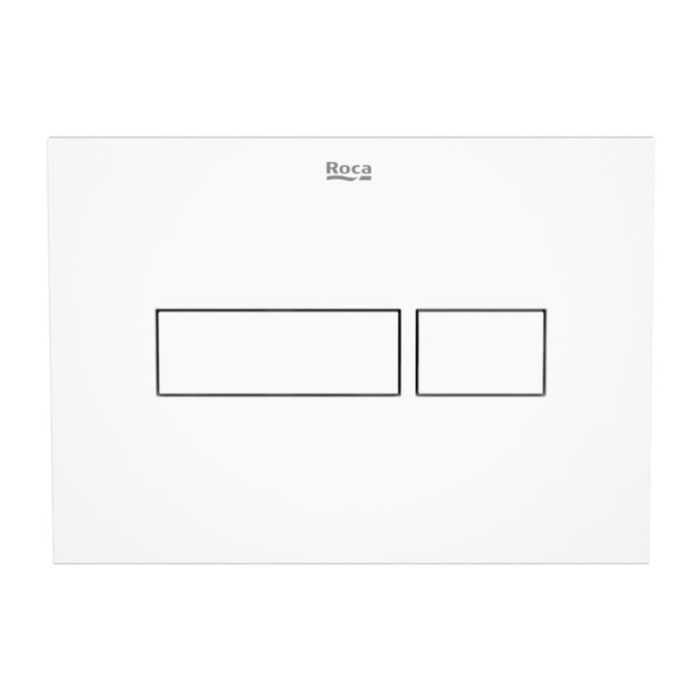 Plaque de commande double touche en plastique, blanc (A890220200)