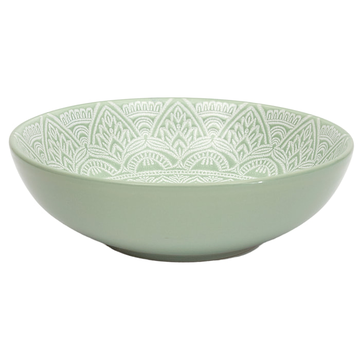 Assiette Creuse Sahara Vert 18.5cm