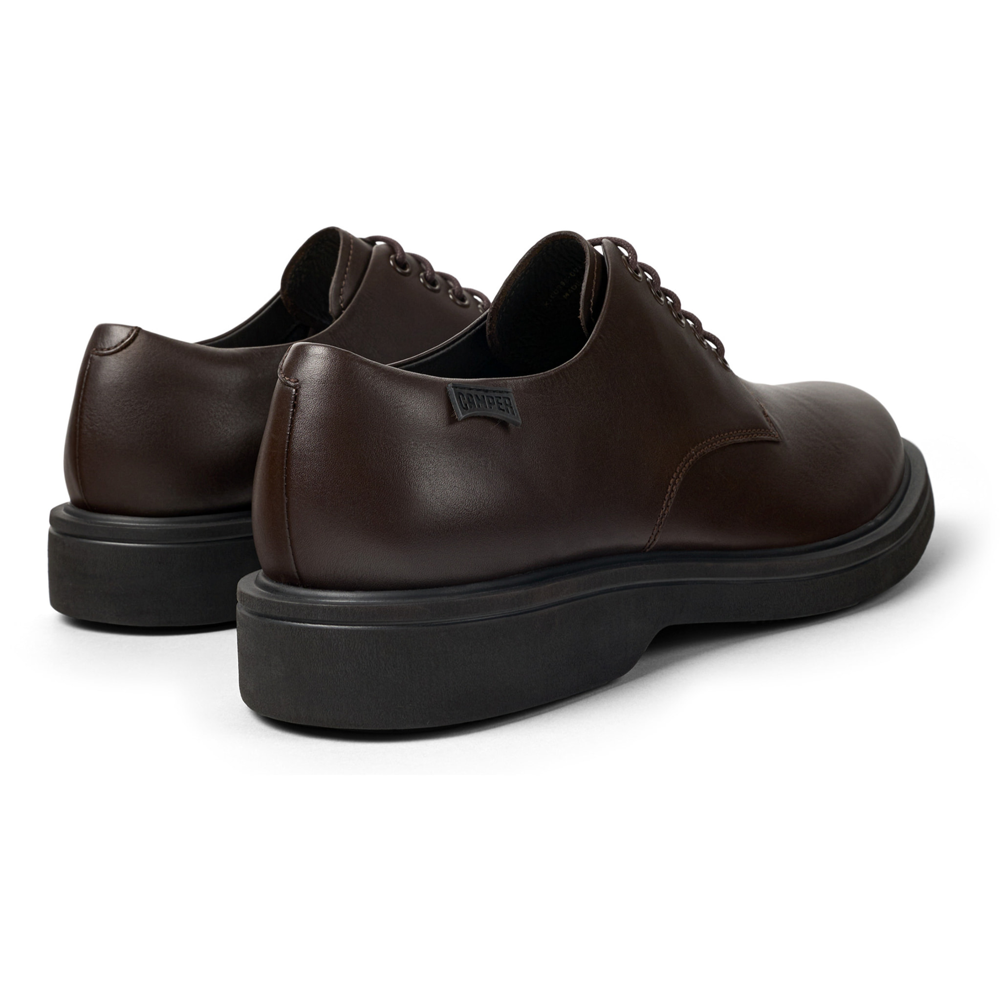 Zapatos de cordones - CAMPER Norman - Marron - Cuero liso