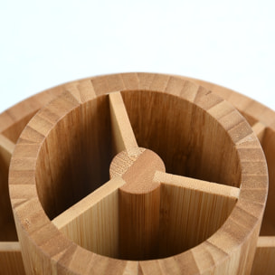 Organizador giratorio de Bambú 20x5,3cm siendo versátil y funcional