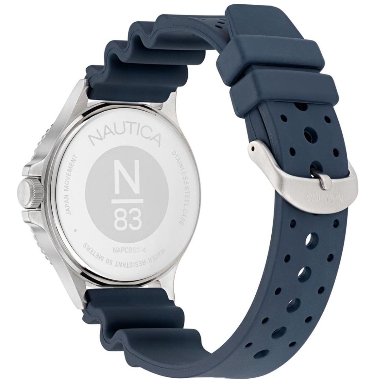 Reloj Nautica NAPCBS304 Hombre Analogico Solar con Correa de Silicona