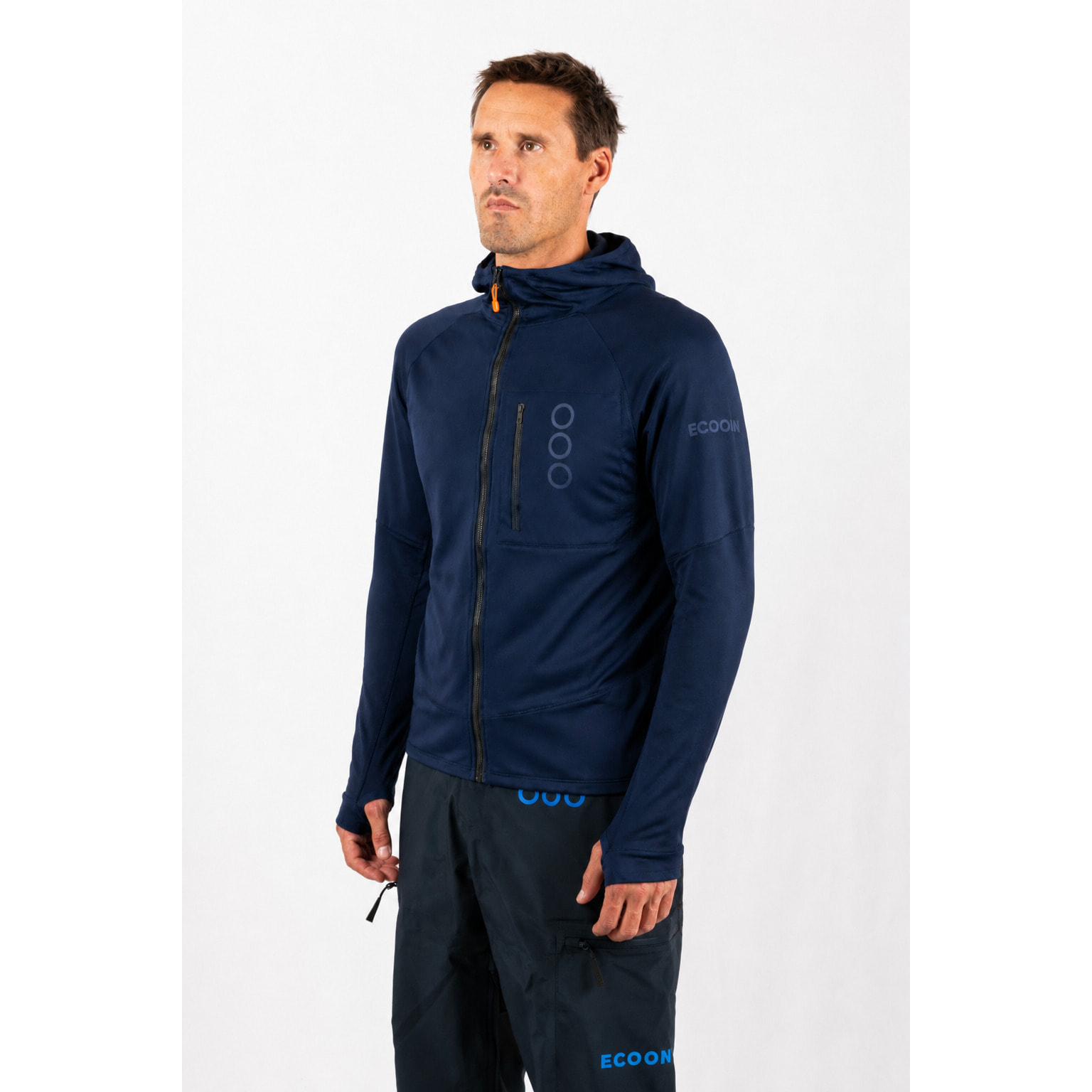Chaqueta ligera para hombre ECOON ECOActive Light Insulated Jacket with cap - Azul marino