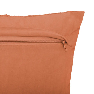 Coussin "Inca" rose terracotta 40x40cm