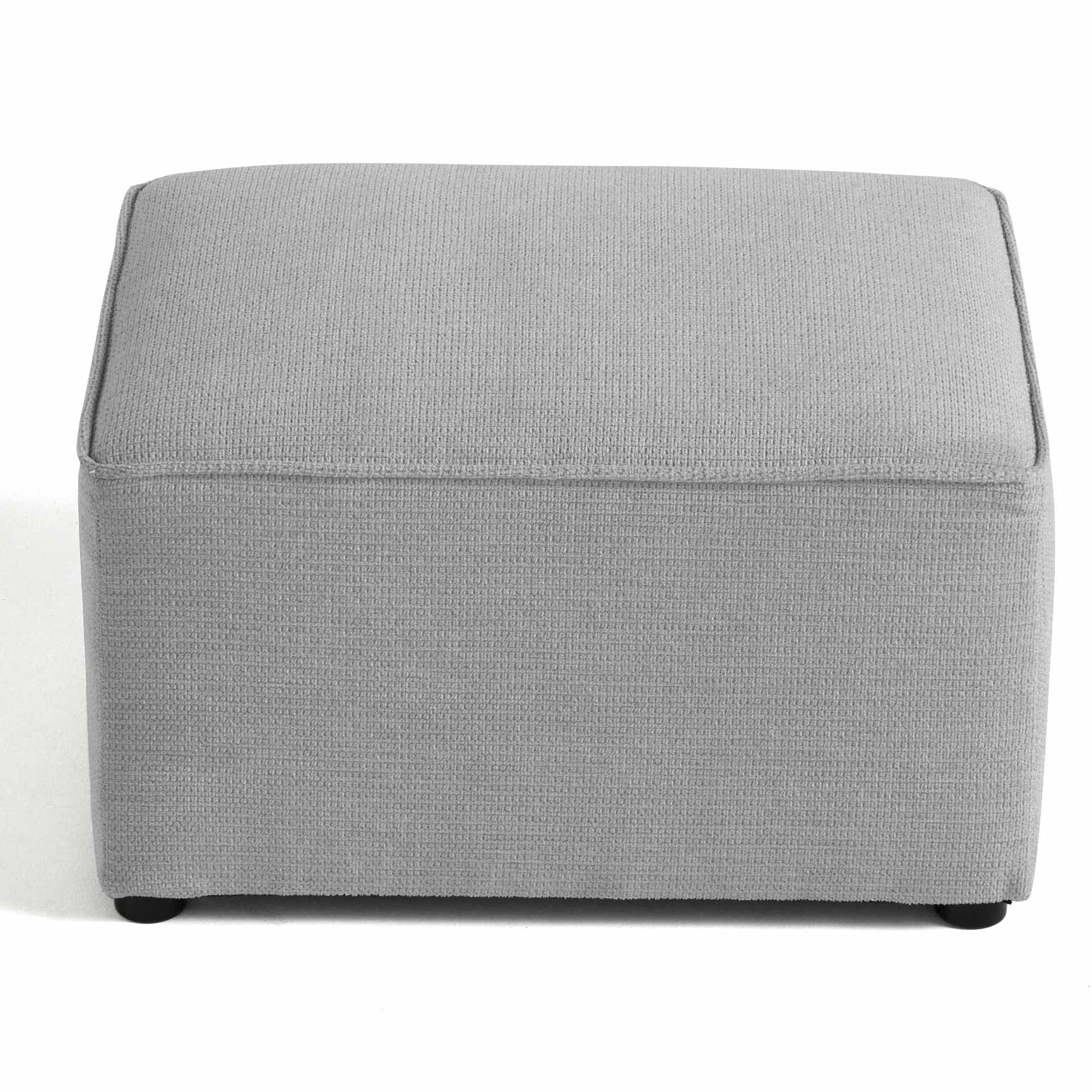 Canopy - pouf - en tissu texturé - Gris clair