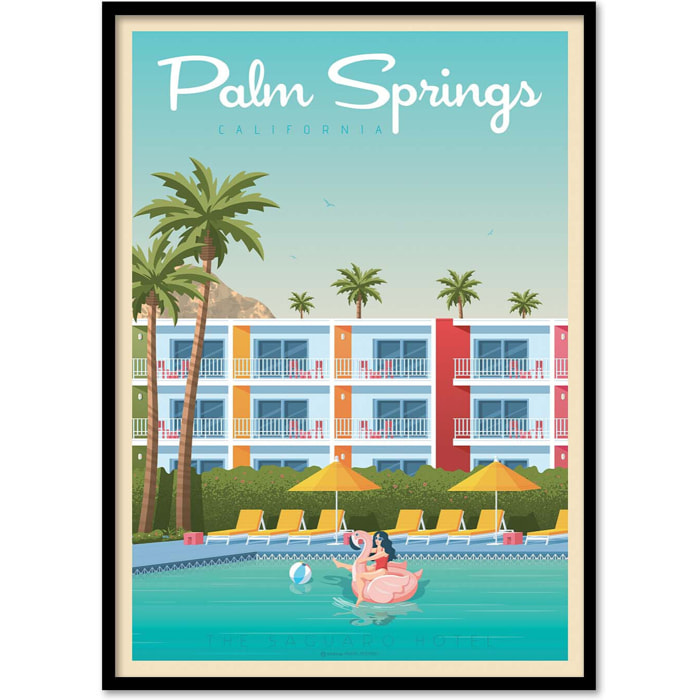 Affiche - Palm Springs Version 2 - Olahoop Travel Posters