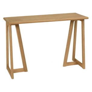 AMY - Console 110cm en bois de mindi pieds triangles