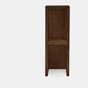 Pack de 2 tables de chevet ou d’appoint en bois massif noyer 60x20cm Hauteur: 60 Longueur: 20 Largeur: 20