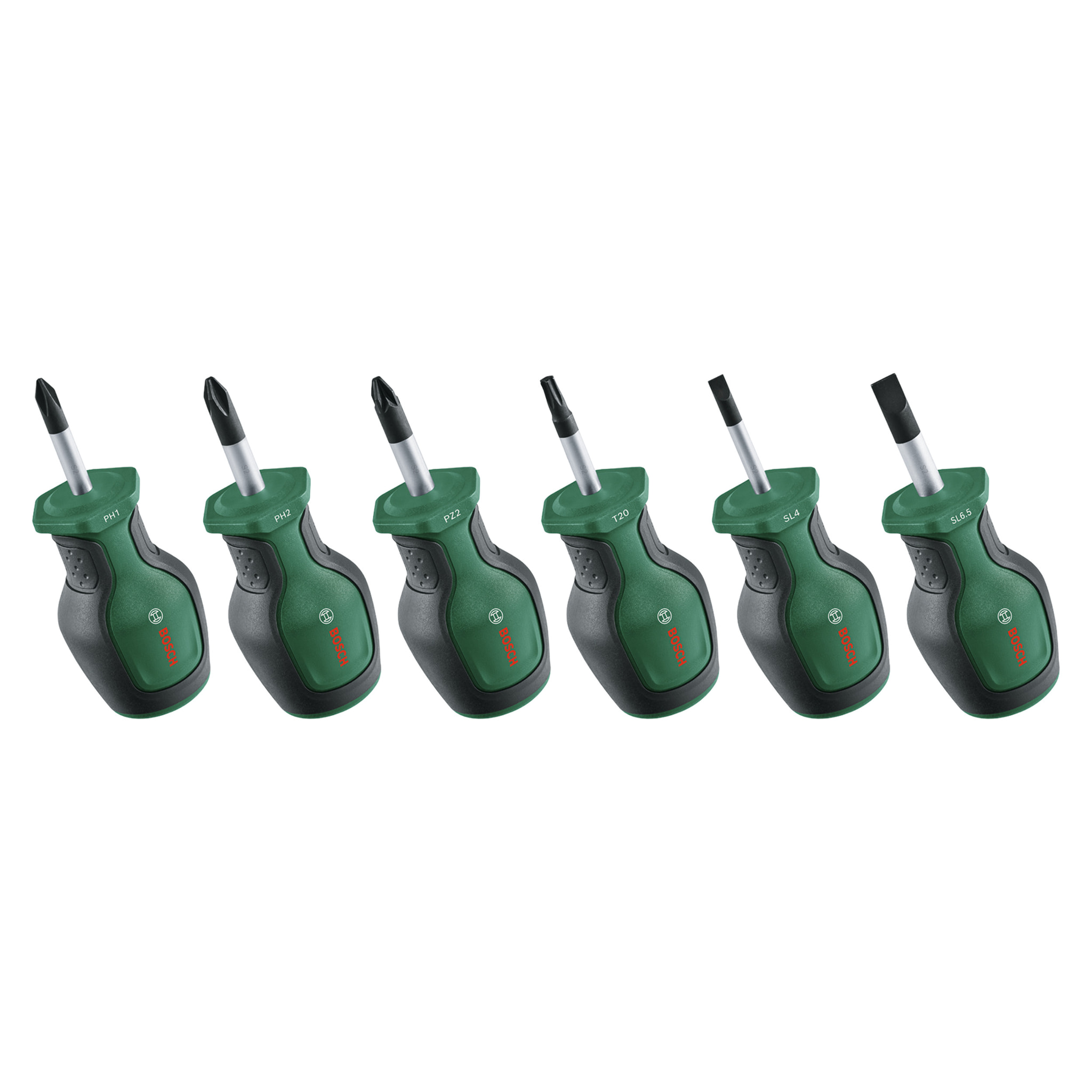 Set de tournevis courts - 6 pièces - BOSCH - 1600A032UK