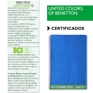 Toalla de playa velour azul benetton