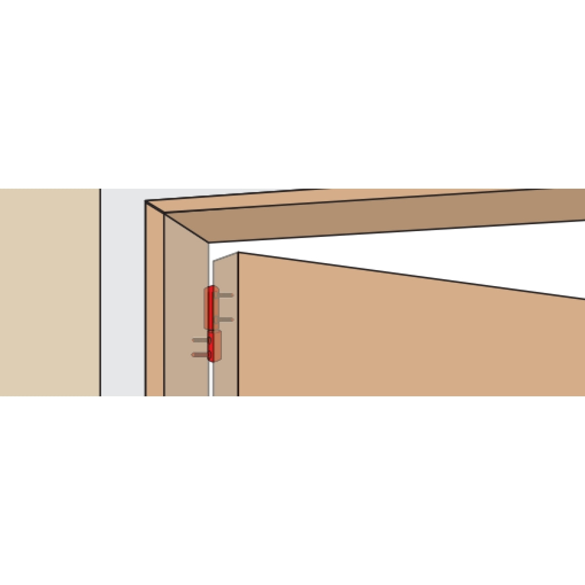 Paumelle renforcée sans lame TORBEL - 12.5 x 11 mm - NOBLA85