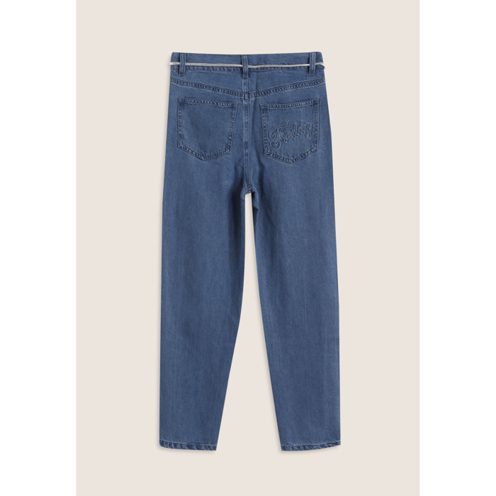 Jeans bambina comfort fit in denim lyocell