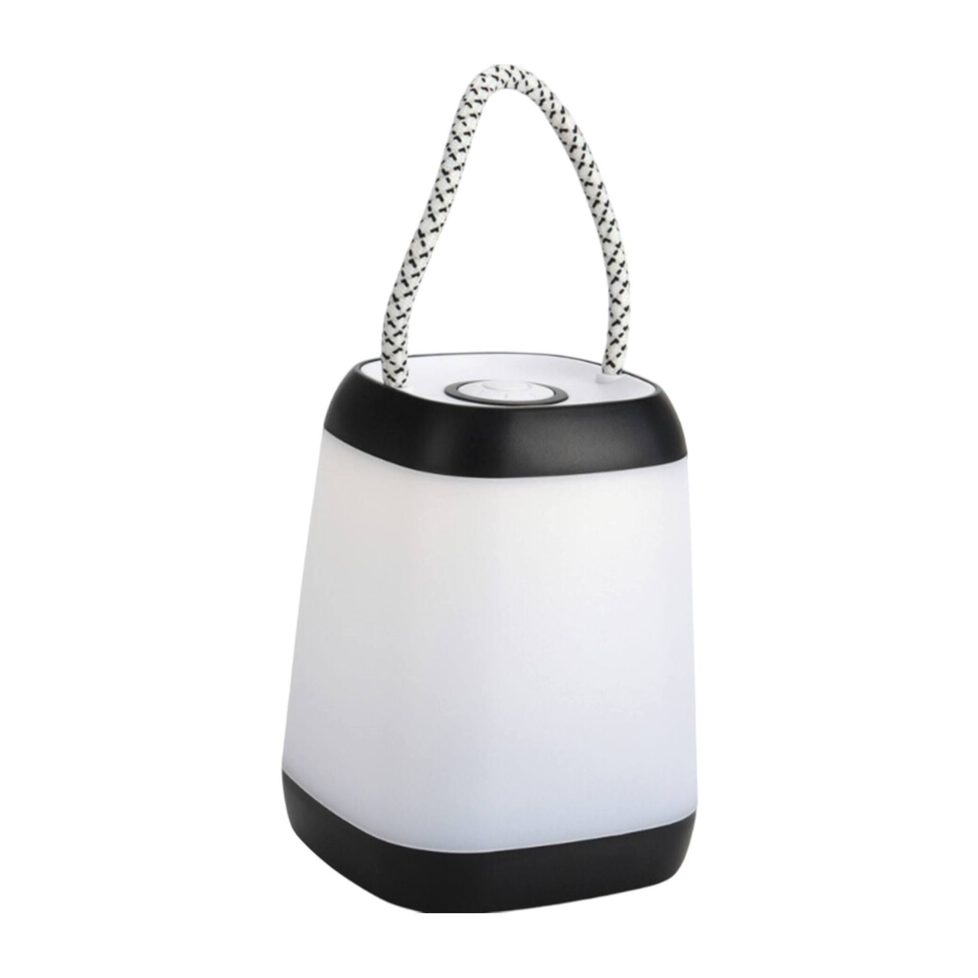 Well Home Lámpara de Sobremesa Portátil LED con Cuerda - 3 Funciones en Luz Amarilla Cálida 9x9x12cm