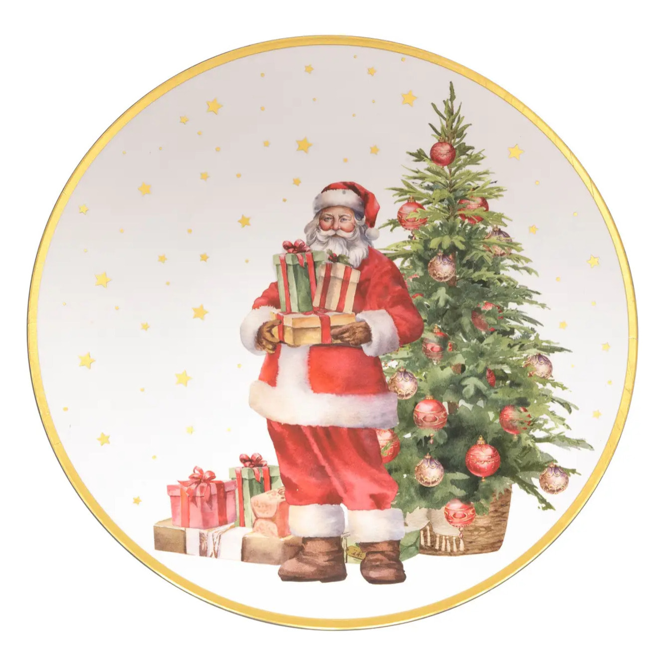 Assiette présentation Père Noël D.33cm