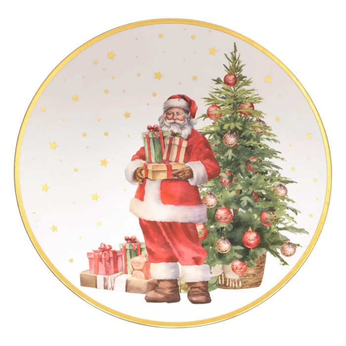 Assiette présentation Père Noël D.33cm