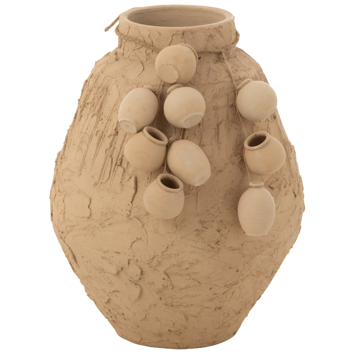 J-Line vase + pendentif Clay - céramique - naturel - large