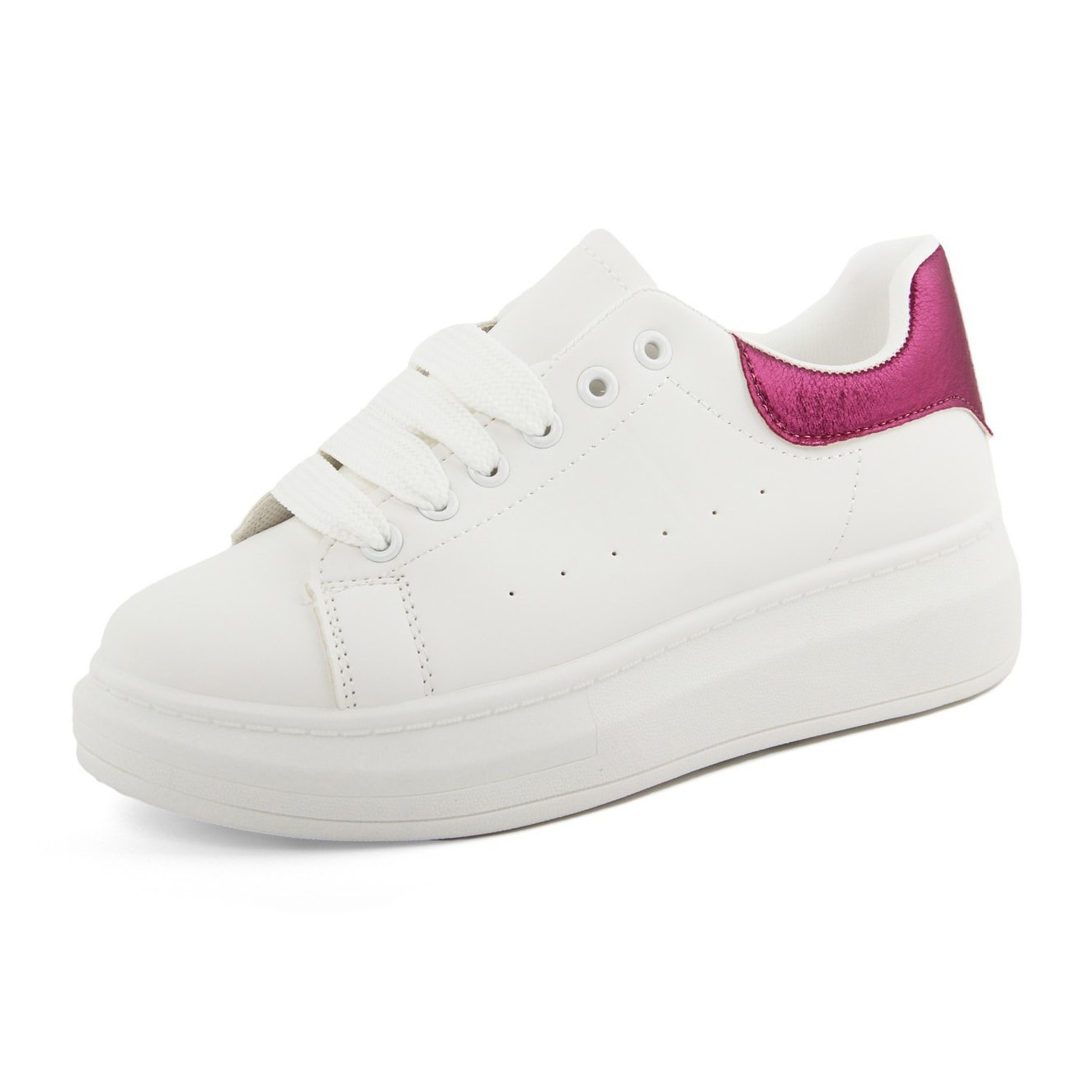 Sneakers Donna colore Fuxia-Altezza tacco:3,5cm