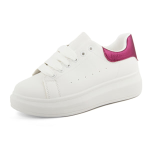 Sneakers Donna colore Fuxia-Altezza tacco:3,5cm