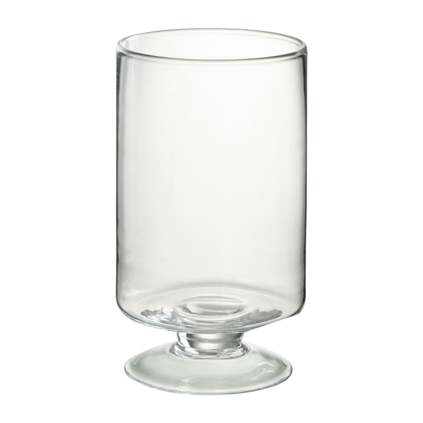 J-Line photophore Sur Pied Rond - verre - transparent - small - 2 pcs