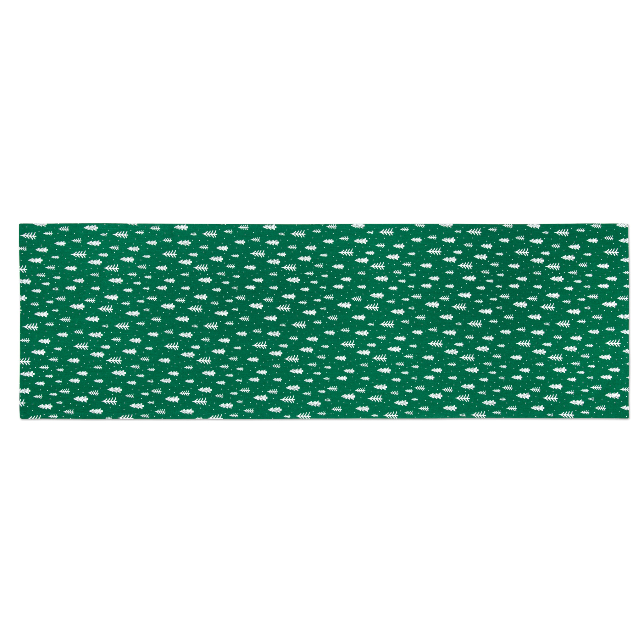 Set chemin de table avec 2 serviettes Excelsa – Green Winter, Coton vert