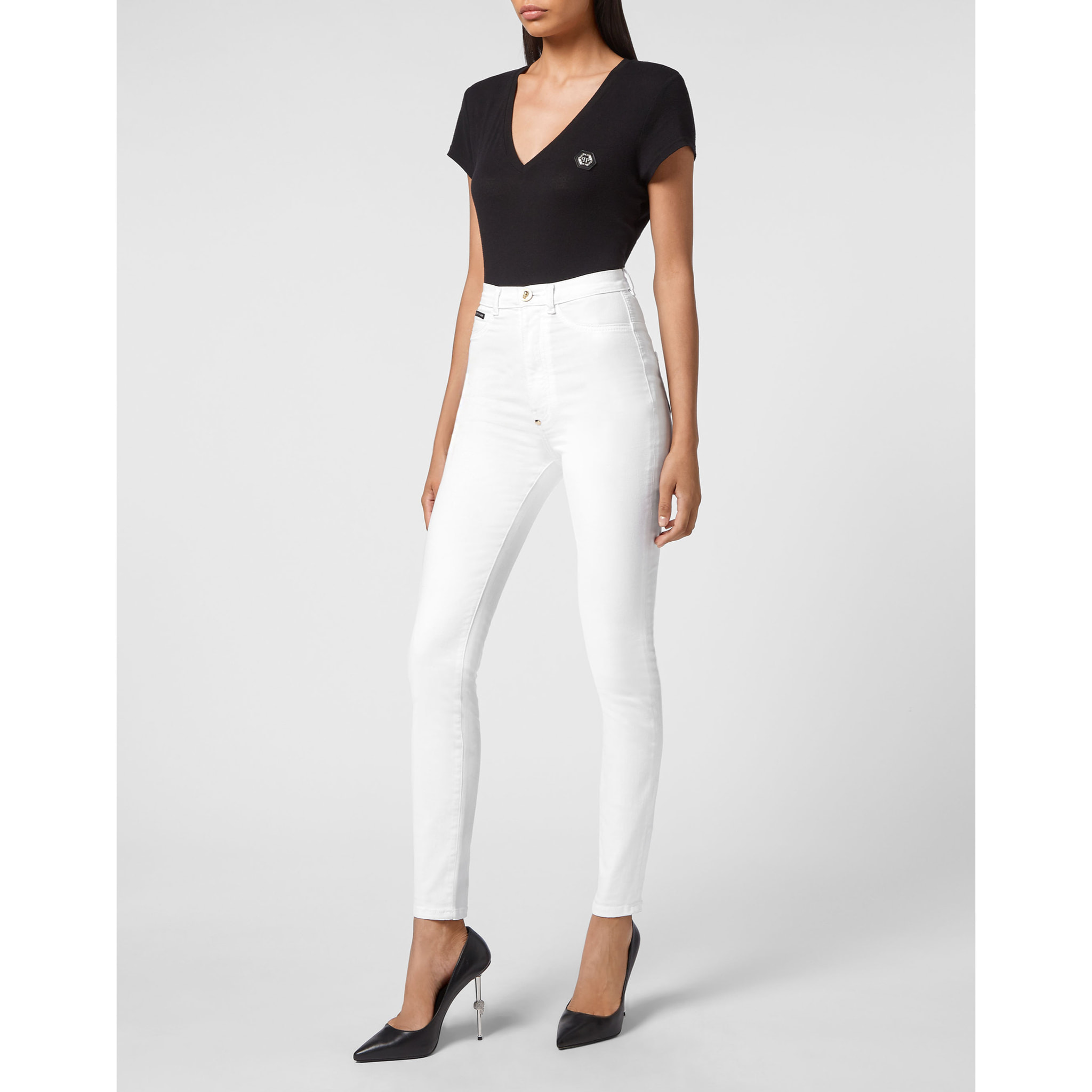 PHILIPP PLEIN Denim Super High Waist Jegging