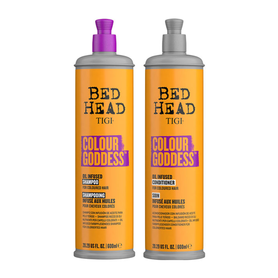 TIGI Kit Bed Head Colour Goddes Oil Infused Shampoo 600ml + Conditioner 600ml