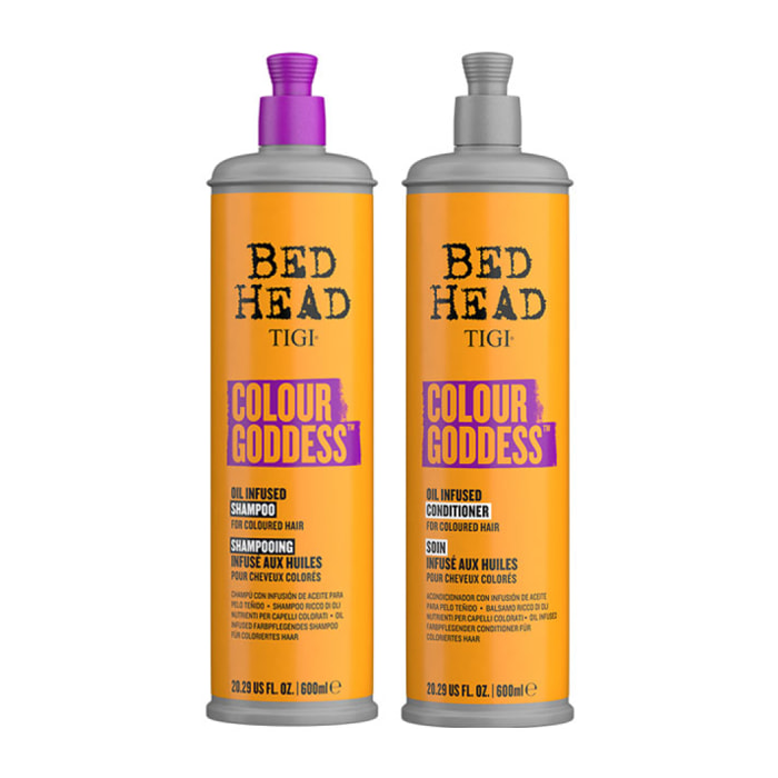 TIGI Kit Bed Head Colour Goddes Oil Infused Shampoo 600ml + Conditioner 600ml