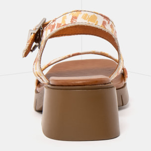 Sandalias con tacón 2060 FANTASY VICHY / VARSOVIA color Vichy