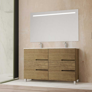 Ensemble de salle de bain MEMPHIS 6C Alday, 140cm, Bois Nebraska