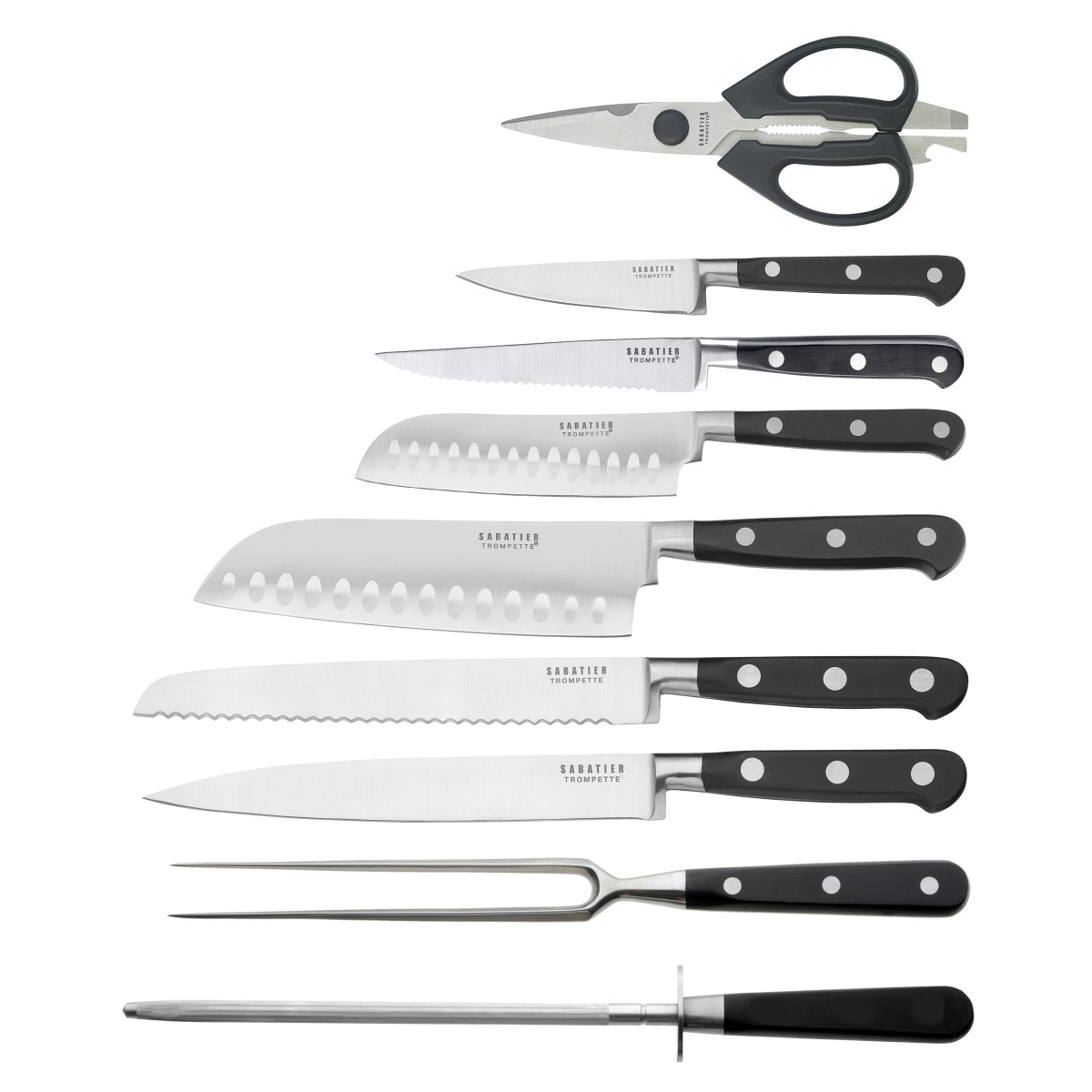 V Sabatier Love Food - Bloc 9 couteaux de cuisine