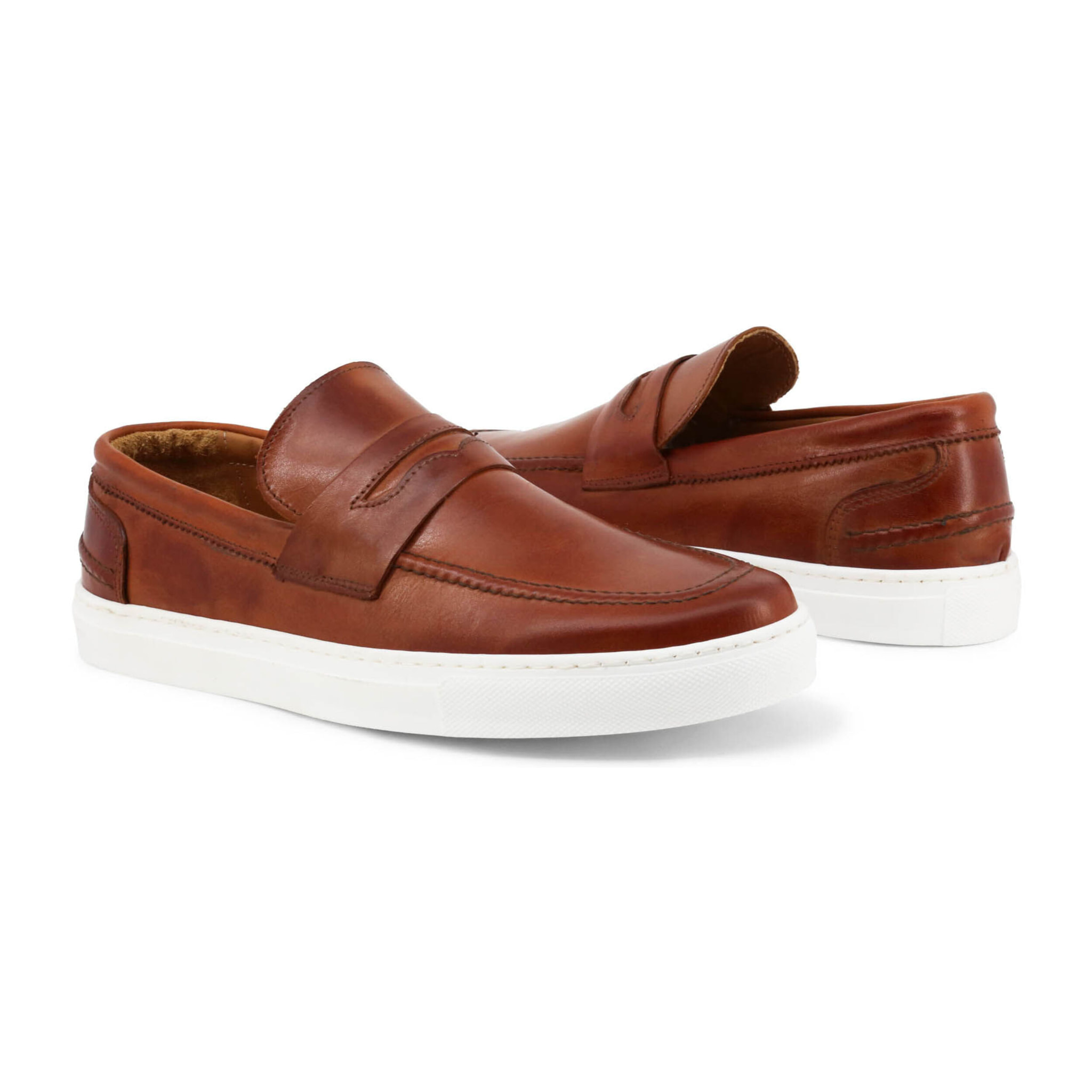 Zapatos Slip On para Hombre - Duca di Morrone Enea Leather Brown