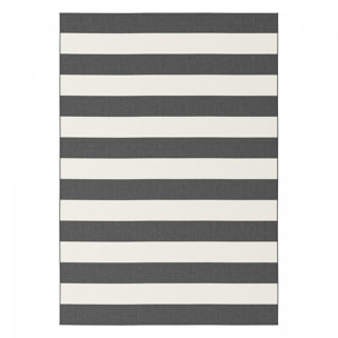 Tapis salon COUDRA Gris 160x230 Fait en Europe en polypropylène doux et soyeux