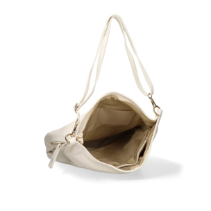 Borsa a spalla da donna Made in Italy - Modello Oriana Plus - 100% pelle - 36.0 x 40.0 x 12.0 cm