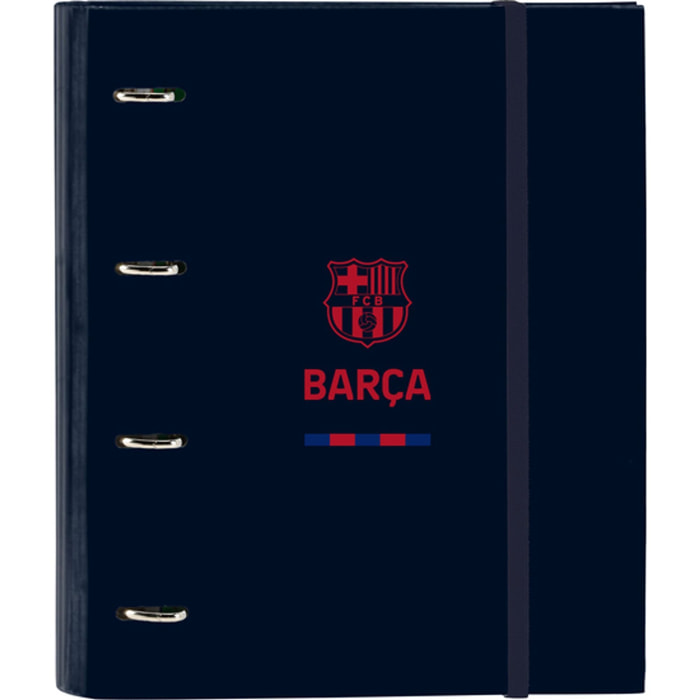 Carpeta 4 anillas 35mm c/recambio f.c.barcelona corporativa