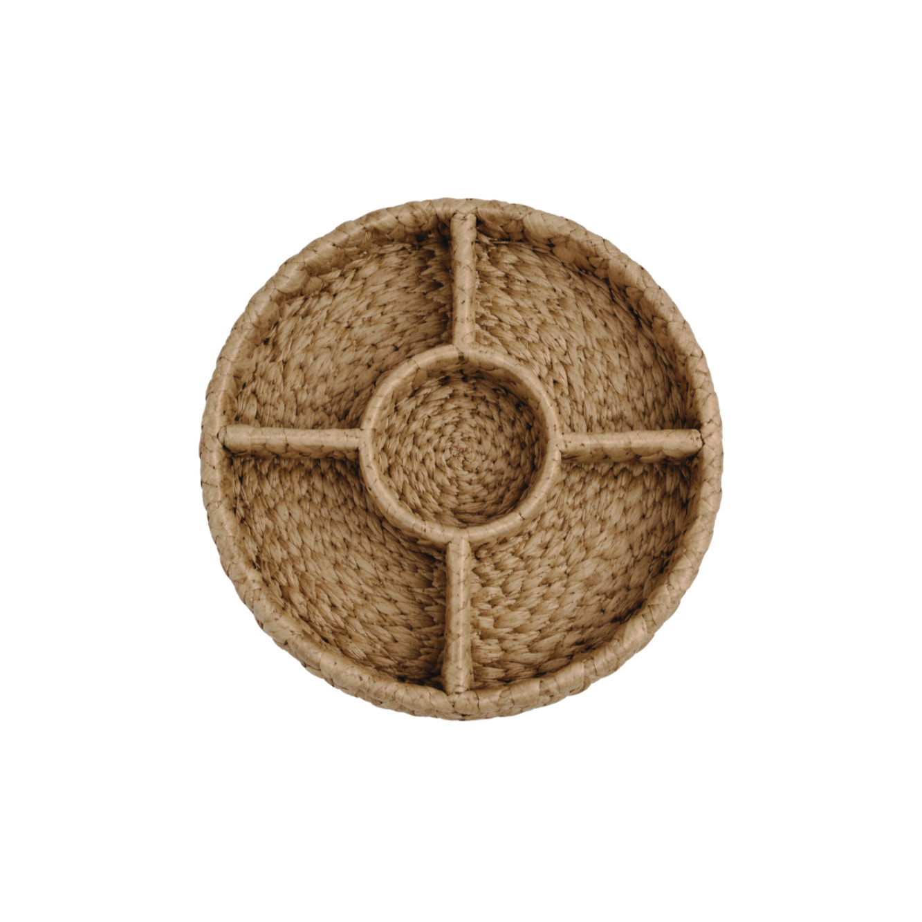 Service apéritif tressé avec compartiments, Mandala