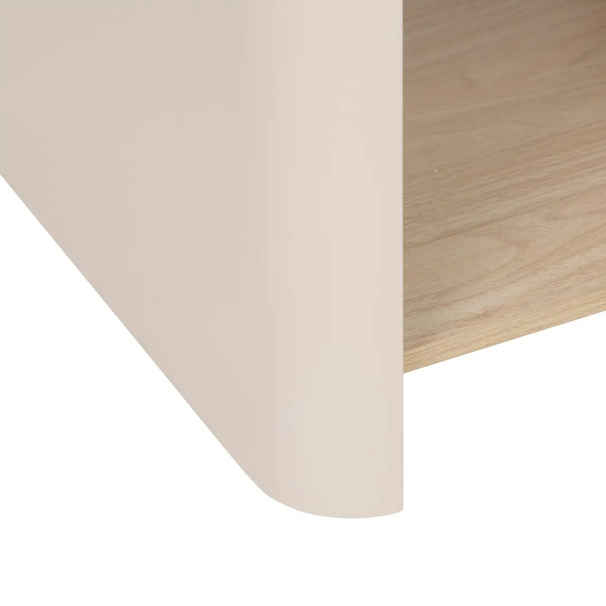 Table de chevet Roundy ivoire