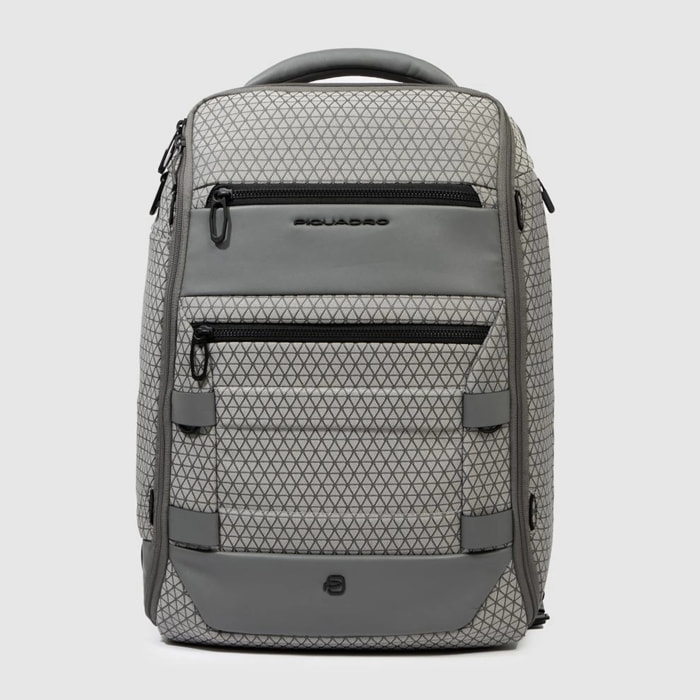 Piquadro Zaino da bici modulare porta pc e iPad® con porta caschetto, cavo antifurto, porte USB e USB Type C