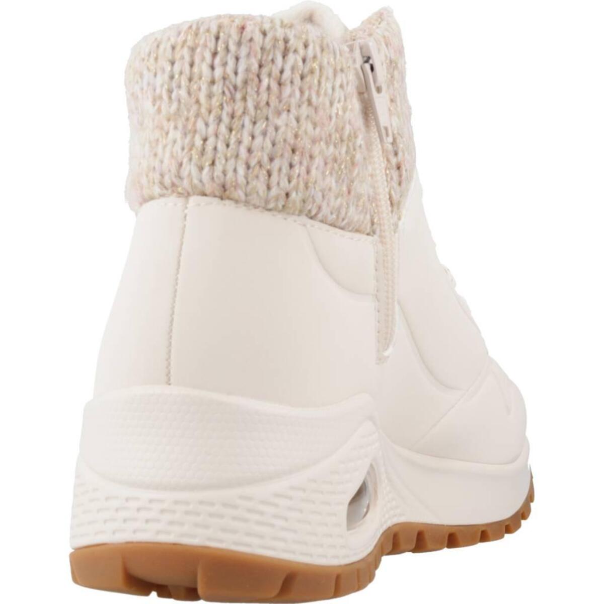 Botines Mujer Uno Rugged Blanco