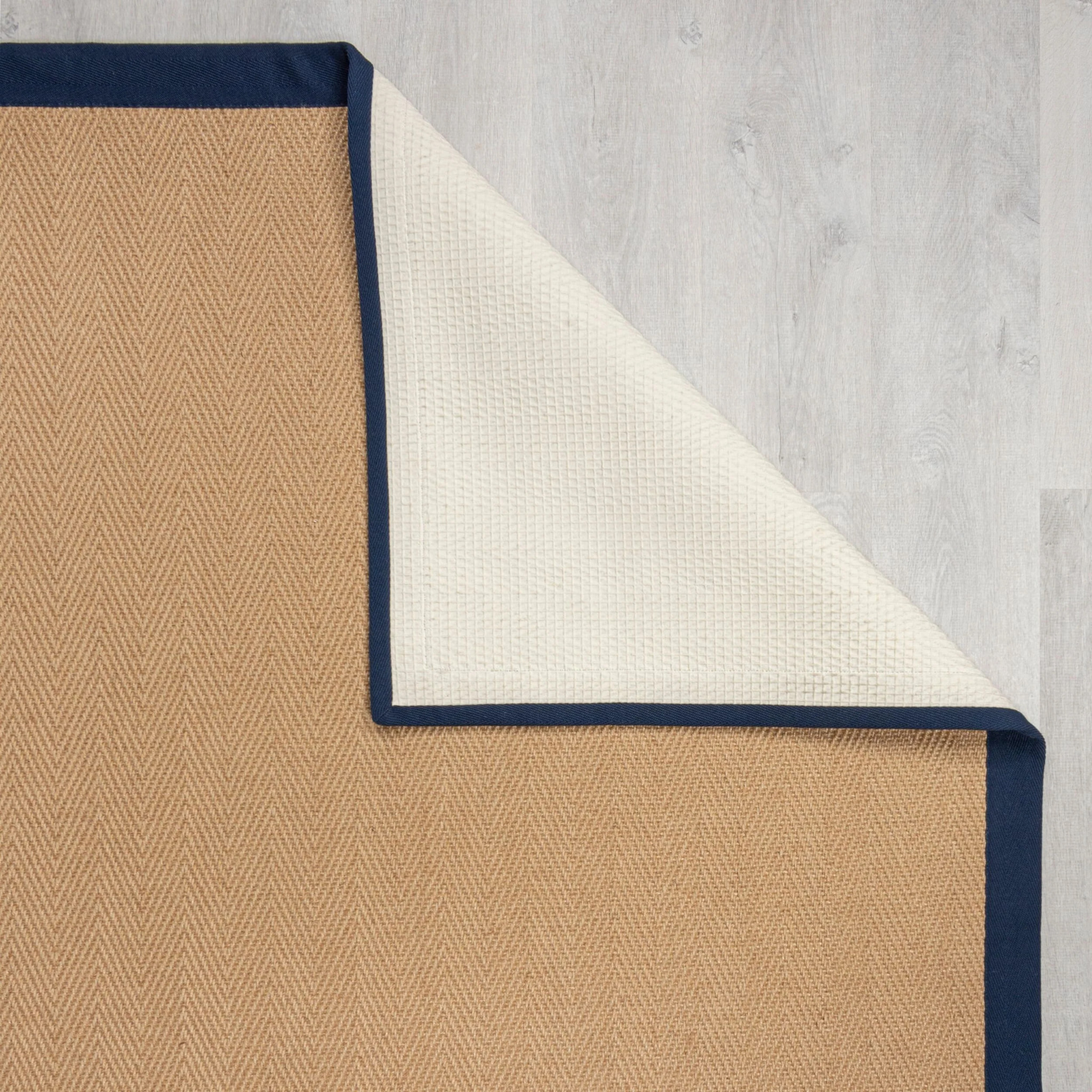 Tapis en jute antiderapant de couloir KIRA