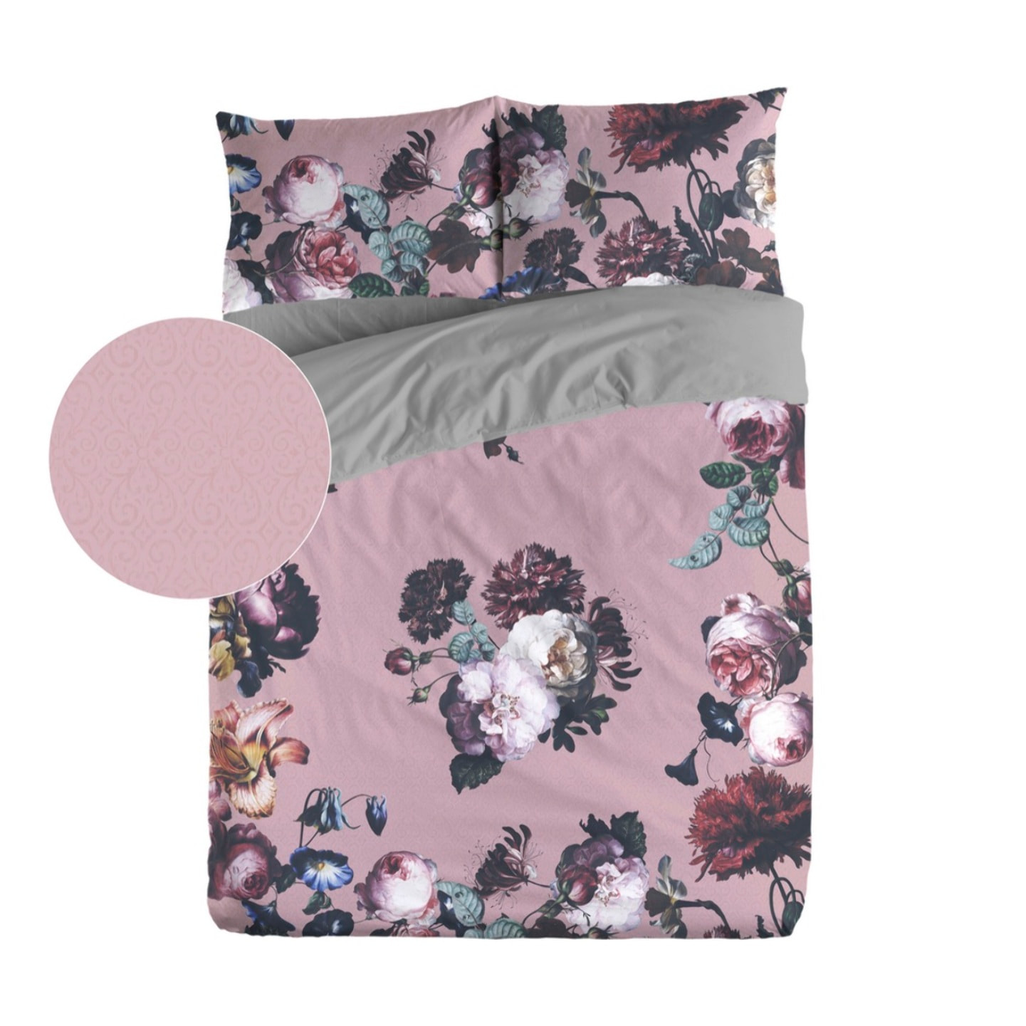 Funda nórdica mao rosa