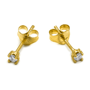 Pendientes Básico acabado oro amarillo 18k - 2mm