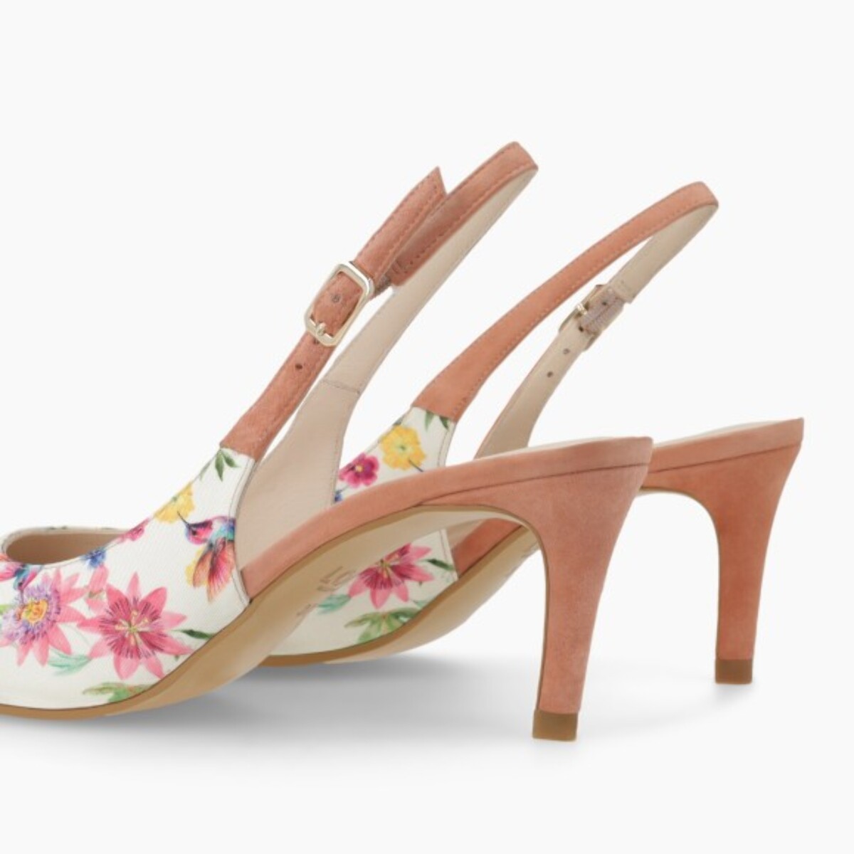 ZAPATOS DE SALÓN FLORAL ROSA NOLASA-TE