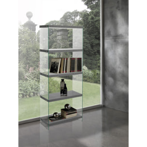 Tomasucci libreria 5 ripiani NANCY 70 CEMENT multicolore