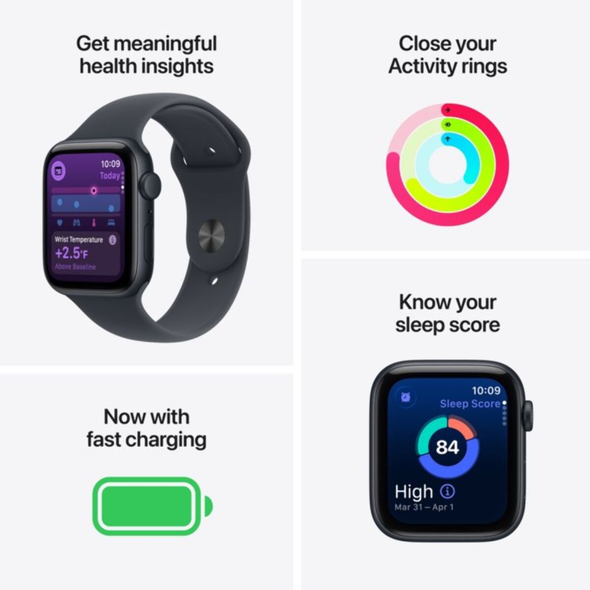 Montre connectée APPLE WATCH SE 3 40mm Minuit M/L Cellular