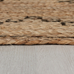 Tapis jute ROWEN Noir