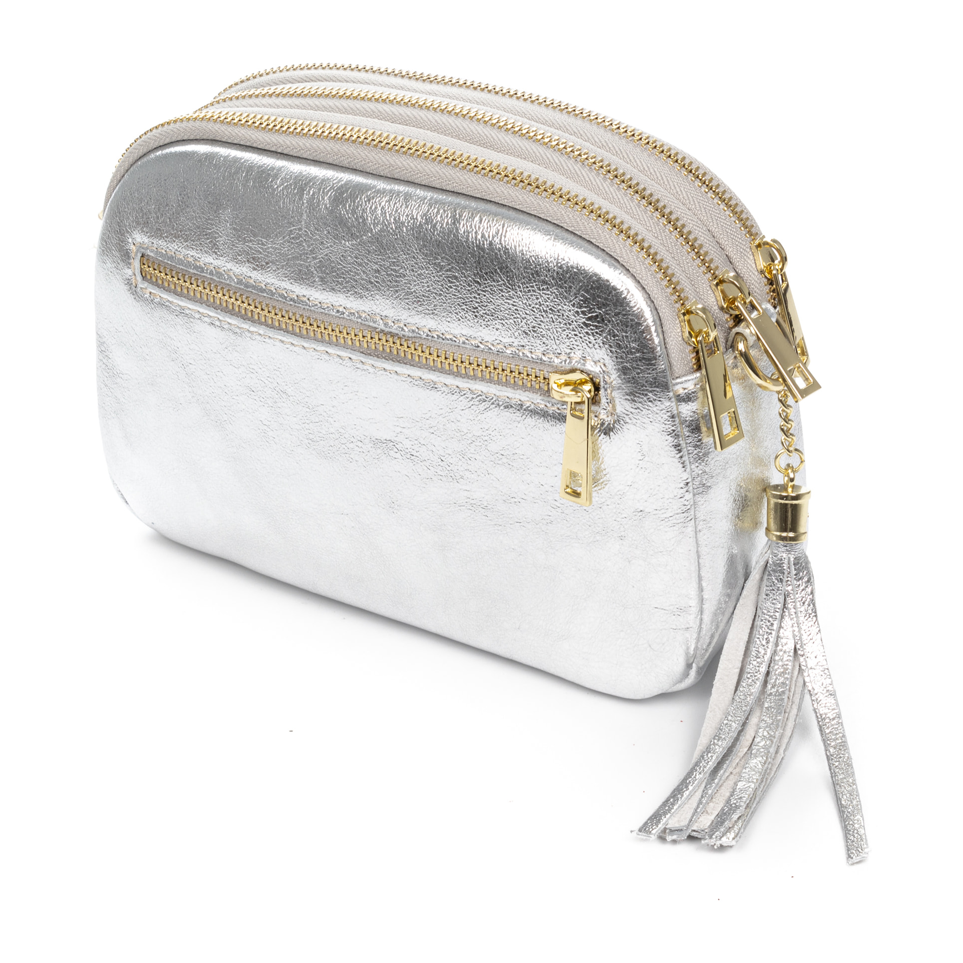 Aliminusa bolso bandolera Mujer. Piel auténtica Gamuza Lacada.