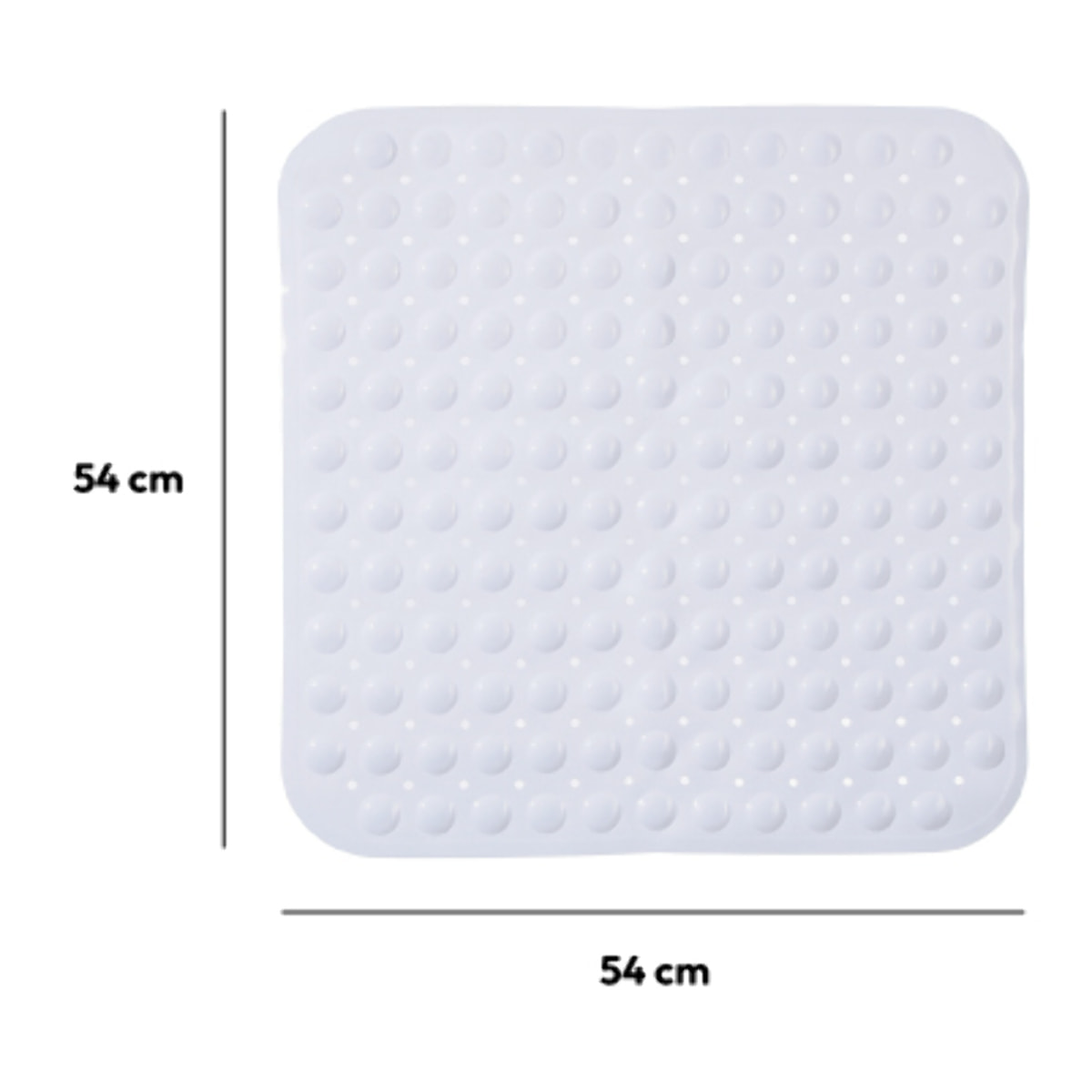 Tapis anti-dérapant 50x50cm Blanc