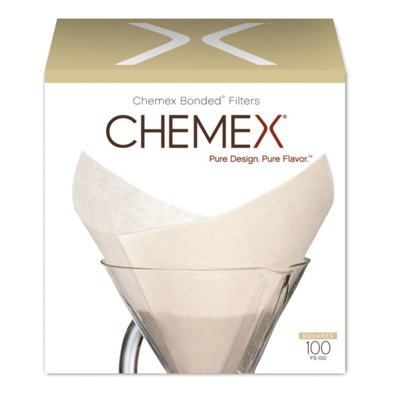 Filtre à café CHEMEX blancs x100 pour cafetiere 6/10 tasses