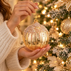 Sfera con cristalli - Pezzi 8 - ORO - Bianchi Dino SpA