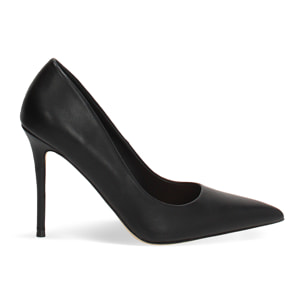 Zapato de salón negro tacón 10 cm
